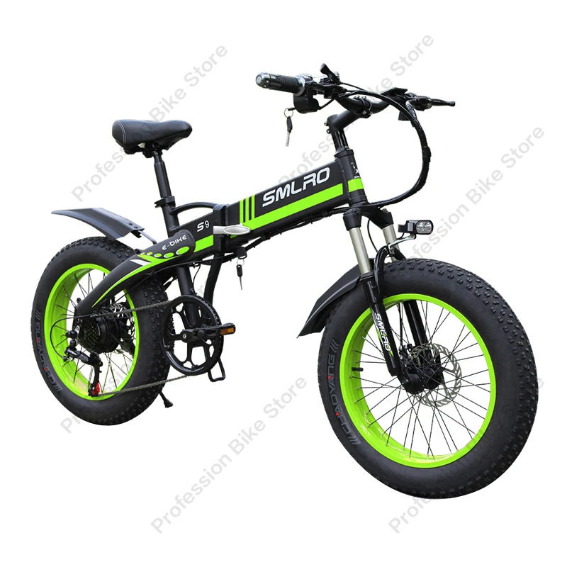 Günstig SMLRO S9F Klapp Elektrische Bike 20 Zoll Rad 800W 48V 15AH Erwachsene Leichte Elektromobil E-Bike Mobilität Berg Fett Fahrrad