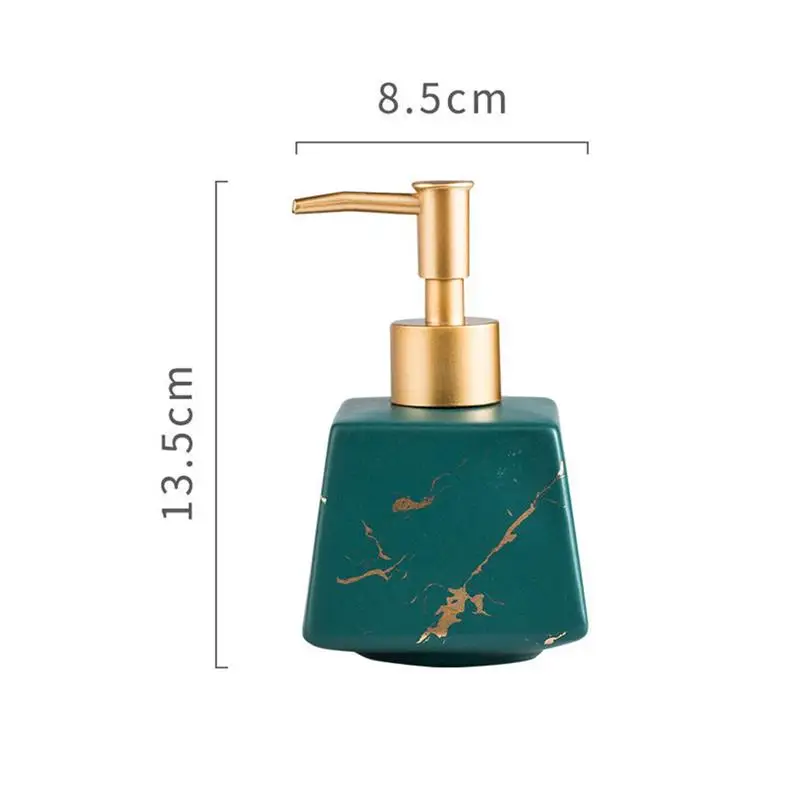 

Ceramic Marbling Lotion Bottle Hand Washing Fluid Soap Dispenser Soap Liquid Container Separate Press Bottle Bathroom Decoration