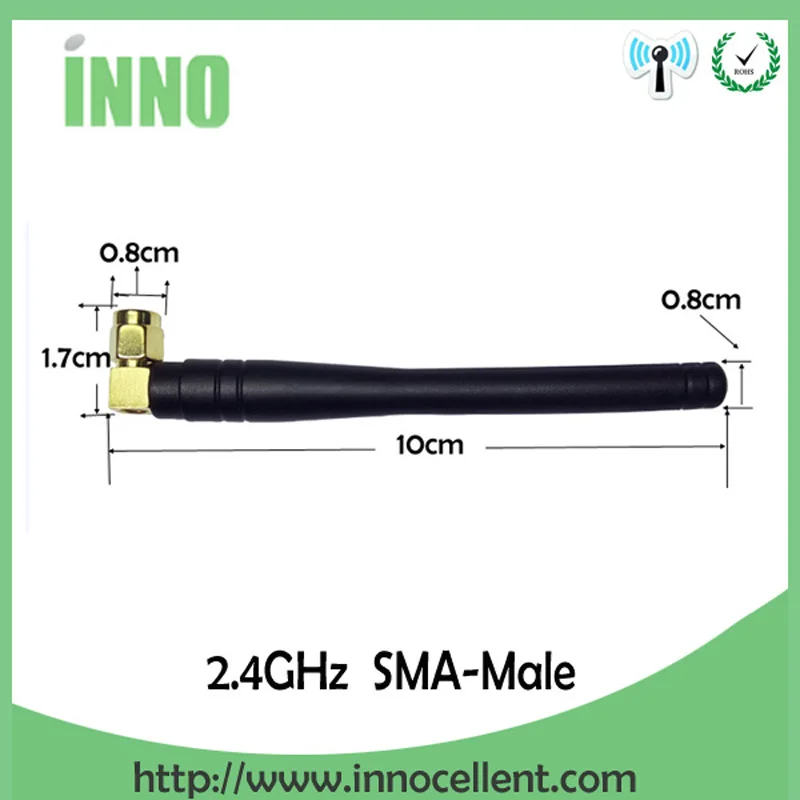 10 шт. оптовая продажа wifi 2 4 GHz антенна 3dbi SMA разъем ghz wi fi Антенна Omni антенны для