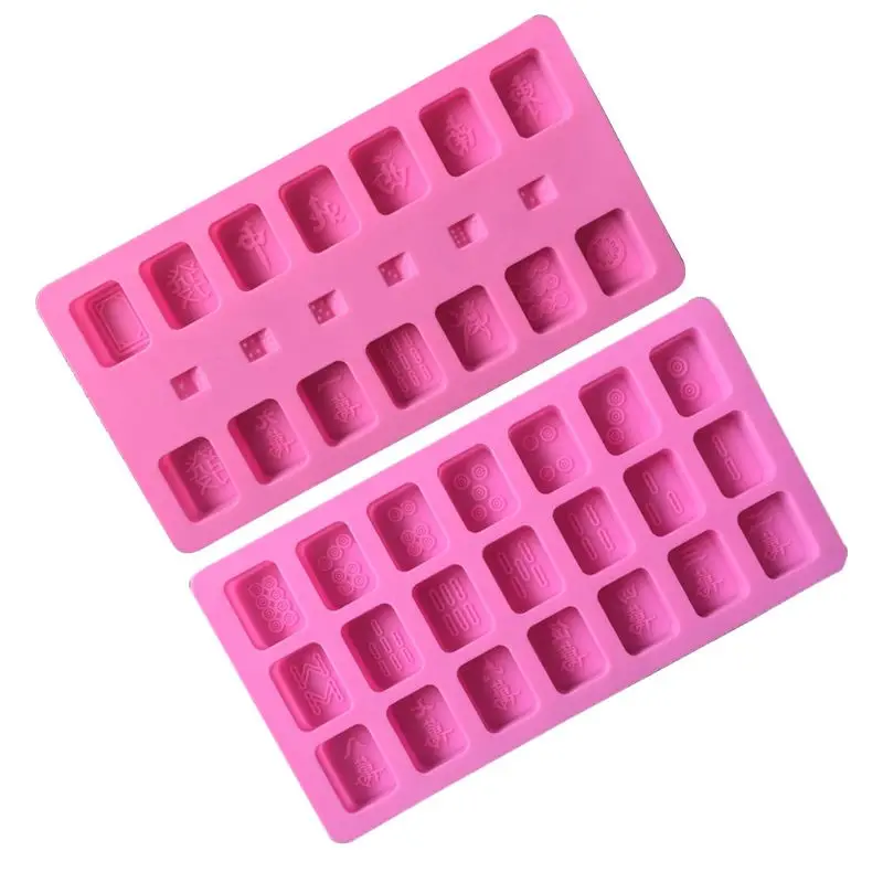 2 шт./компл. Китайский Маджонг силиконовая форма для торта с мастикой конфетная