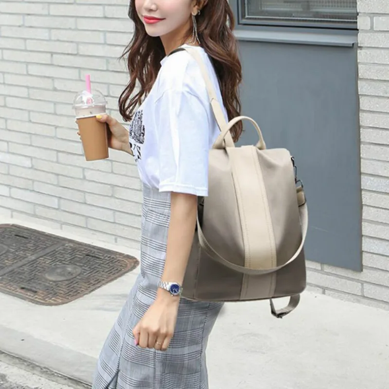 

New Fashion Lady Waterproof Oxford Cloth Backpack Anti-theft Rucksack Travel Shoulder Bag