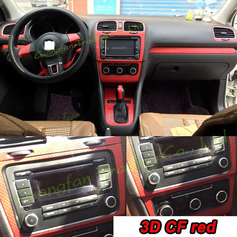 

Внутренняя отделка автомобиля из углеродного волокна для Volkswagen VW Golf 6 GTI MK6 R20 2010-2012 3D/5D, декоративные аксессуары