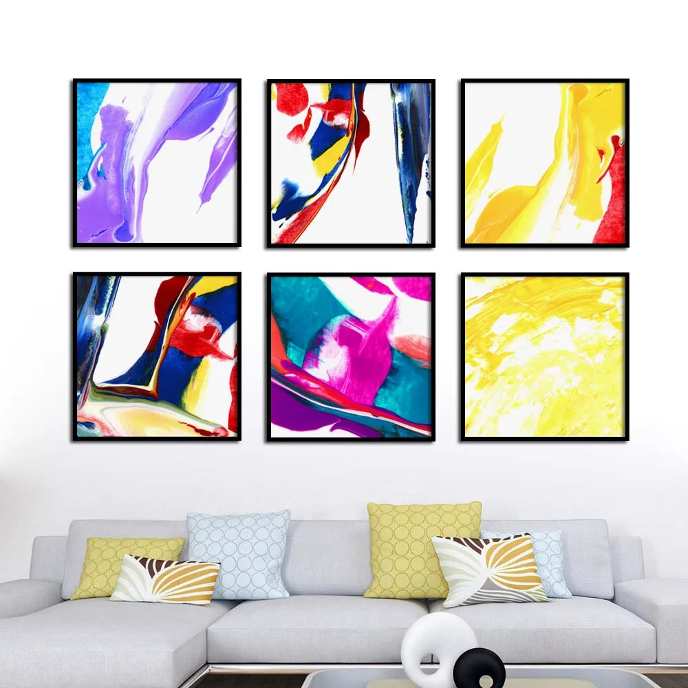 

Wall Art Canvas Painting Abstract Colorful Art Paintings Nordic Posters And Prints Wall Pictures For Living Room Decor Quadro