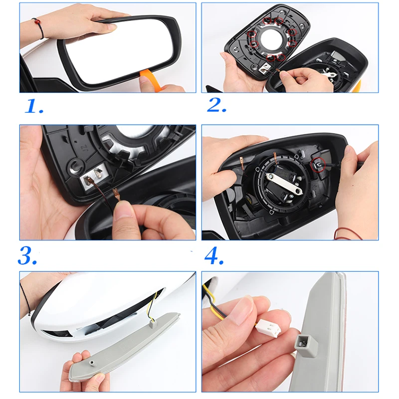 High Quality LH/RH Rearview mirror Turn Signal Side LED Flasher 87614-4Q000 87624-4Q000 For Hyundai Sonata 8th 2009-2014 | Автомобили и