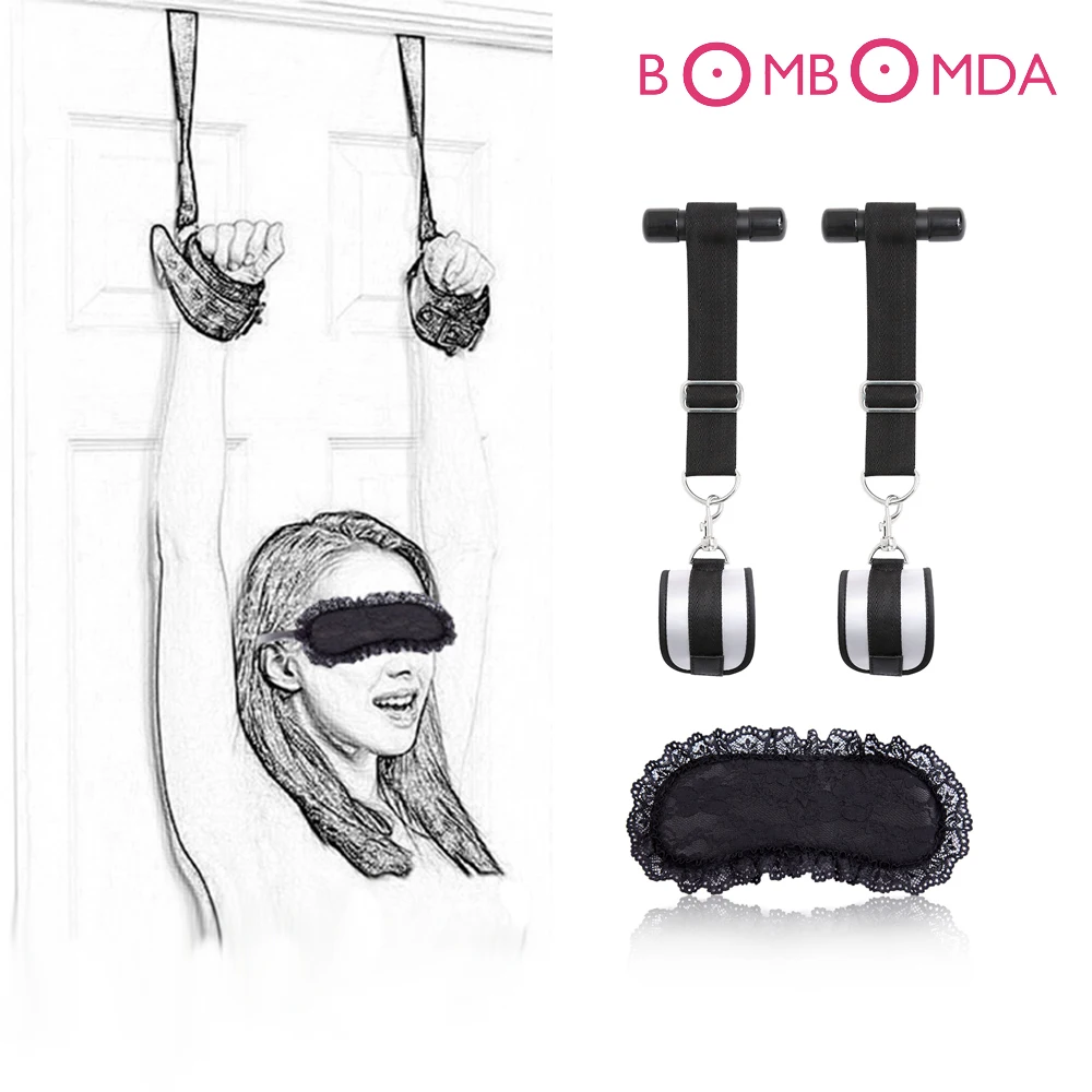 БДСМ игрушки на дверь бандаж наручники повязка глаза секс для пар верёвка флирт