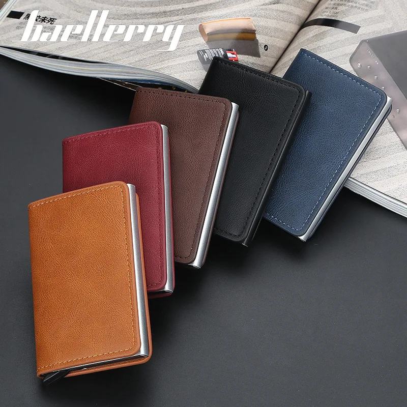 

Aluminum Metal Credit Business Mini Card Wallet 2021 Dropshipping Man Women Smart Wallet Business Card Holder Rfid Wallet