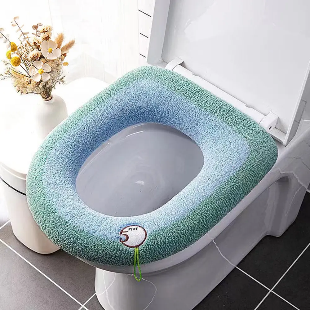 

Новинка, Лидер продаж, удобный чехол на сиденье унитаза для ванной комнаты, зимний чехол для унитаза, бытовой чехол на сиденье, крышка