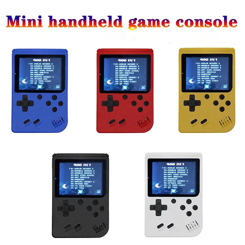 3.0" /3." Mini Handheld Game Player Built-in 400/600 games Portable Game Console Classic Gaming Player gifts - Color: random