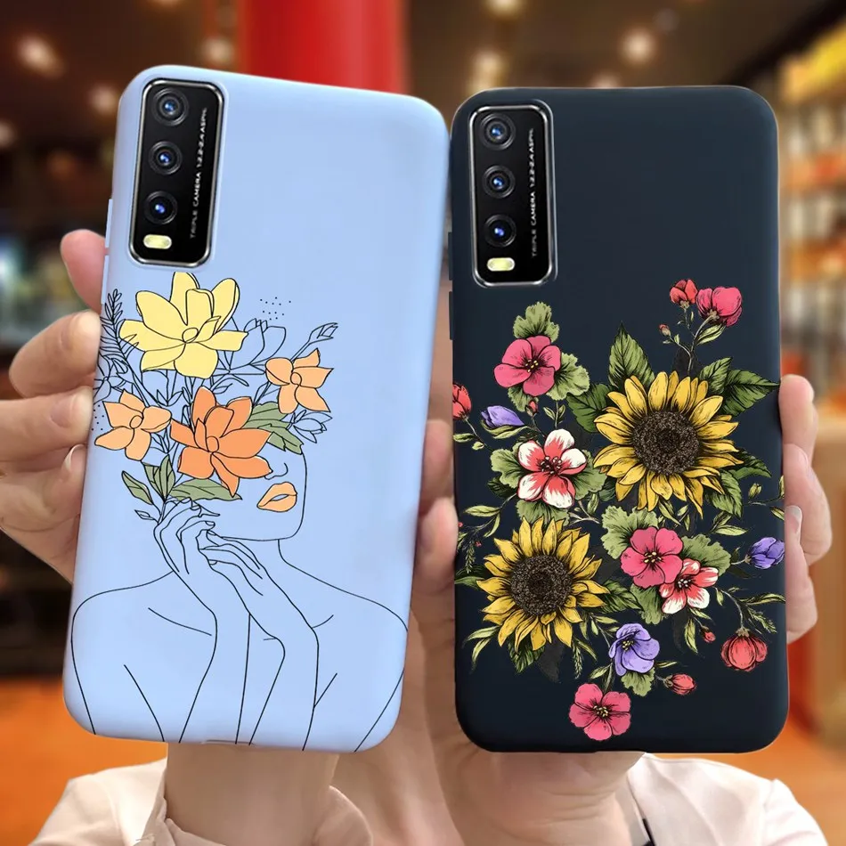 ДЛЯ Vivo Y20 чехол Y20S G Y 20 2021 для телефона силиконовый мягкий милый задний Чехол S Y20i