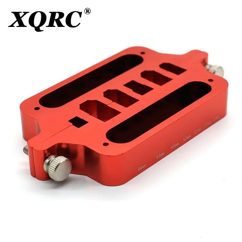 Piezas de Metal para coche teledirigido, mini soporte de herramienta de soldadura roja, modelo de coches teledirigidos, herramienta de soldadura marina, conector en T, XT60, XT90-3