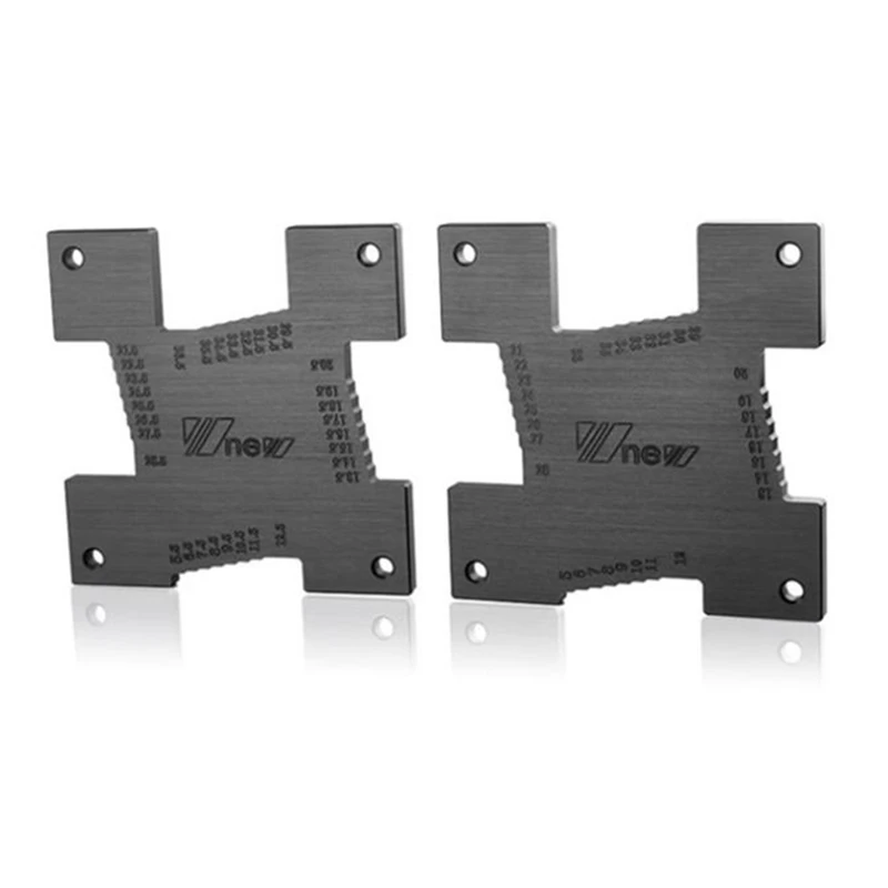 

New 2Pcs High Precision Height Gauge 5-36.5Mm Woodworking Router Table Electric Circular Engraving Machine Measuring Tool Ruler