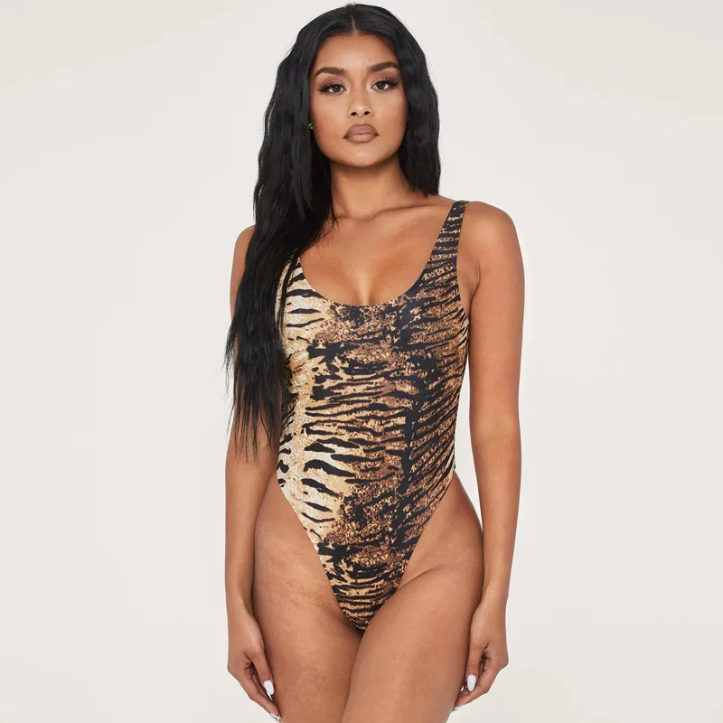 Сексуальное боди без рукавов с открытой спиной женские облегающие комбинезоны