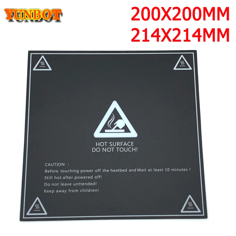 

2pcs 3D Printer Parts 214*214mm Frosted Heated bed Sticker printing Build Sheets build plate tape Platform Sticker