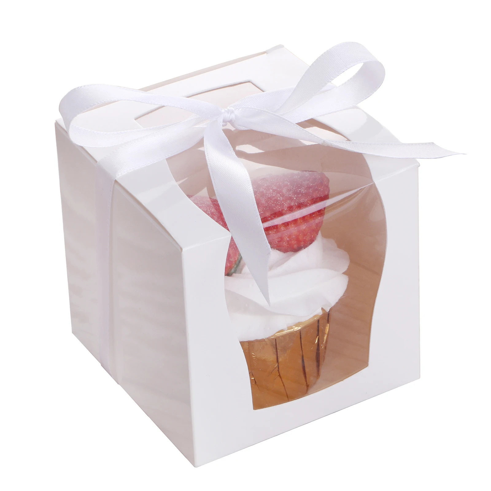 Подарочная коробка бумажная поделка 9*9*9 см фотобумага с вставкой и ленточным