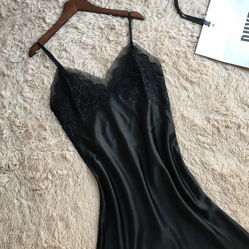 Новинка 2019 Женская пикантная одежда для сна с глубоким v-образным вырезом