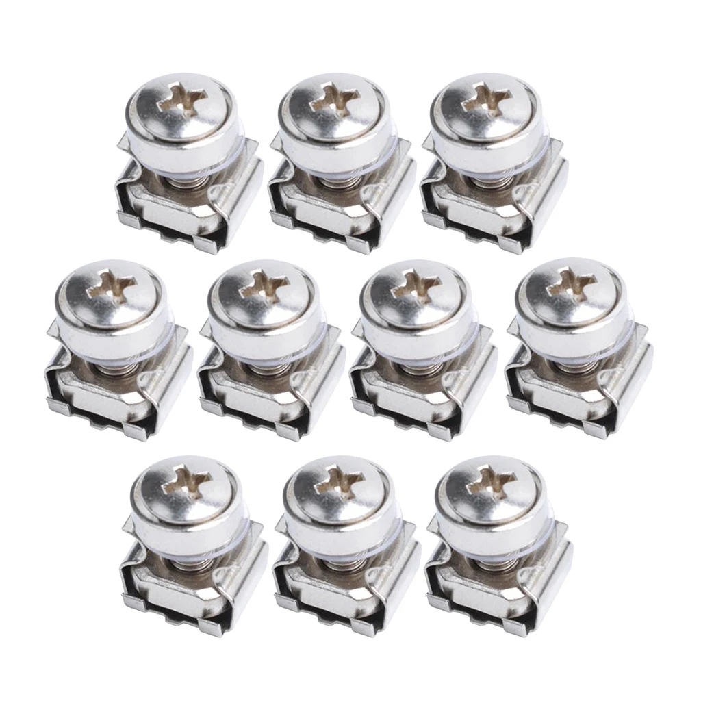 10 штук в упаковке M6*20 крепежные гайки и винты стойке с шайбами Квадратные