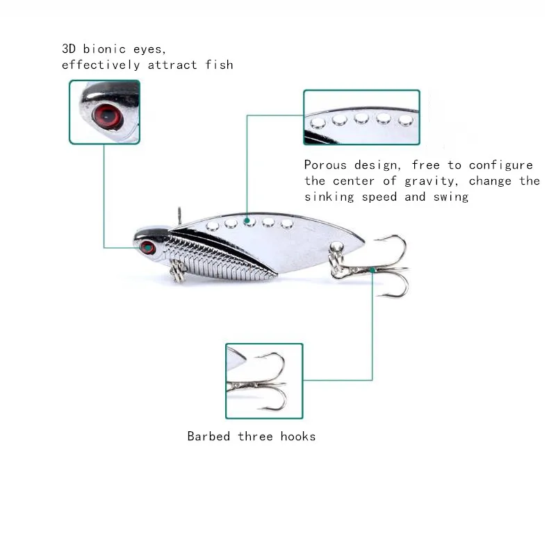 Рыболовная приманка дрожащая ВИБ бионическая 10 г/5 см искусственная