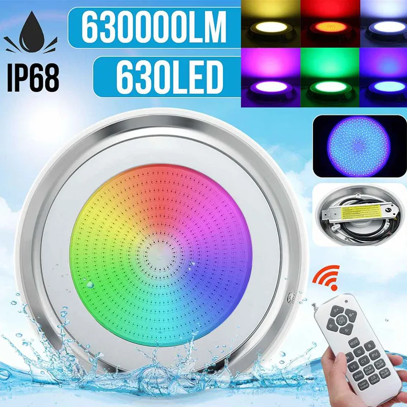

Par56 Swimming Pool Light RGB Waterproof Underwater Lighting 252/333/441/531/630Leds Fountain Spotlight Pond Lights Garden Lamp