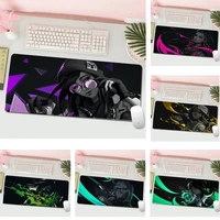 valorant girl extra big laptop cushion non slip desk pad rubber desk table protector gaming mouse mat for game office work