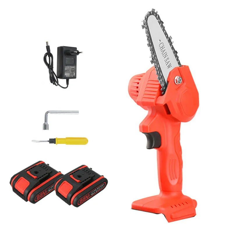Миниатюрная Электрическая цепная пила для обрезки деревообработки садовый