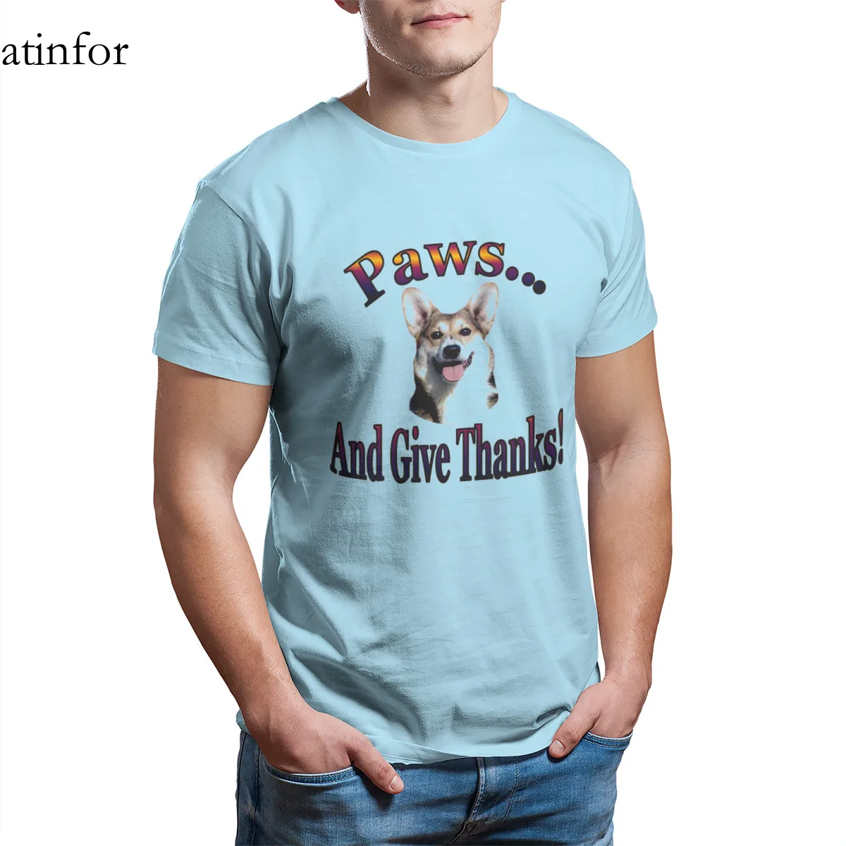 Лапами и благодарить за Гимли футболка 100% хлопковые рубашки в стиле панк Kawaii с