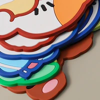 heat resistant mat coasters cartoon shaped silicone mat coasters non slip pot holder table placemat kitchen accessories tools