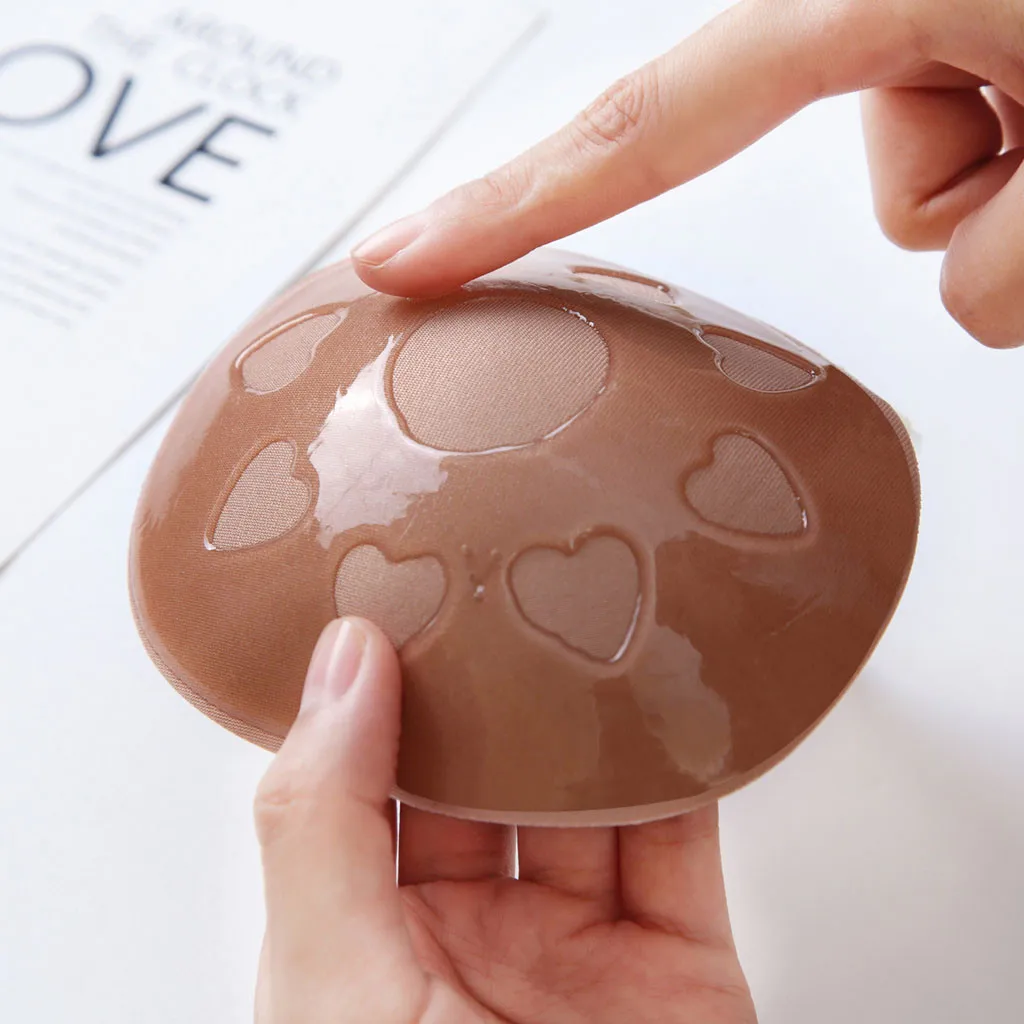 2pcs/Pair Silicone Push Up Invisible Bra Adhesive Nipple Cover Pasties Breast Boob Lift Tape Bikini Instant Bust Lifter Stickers - купить по