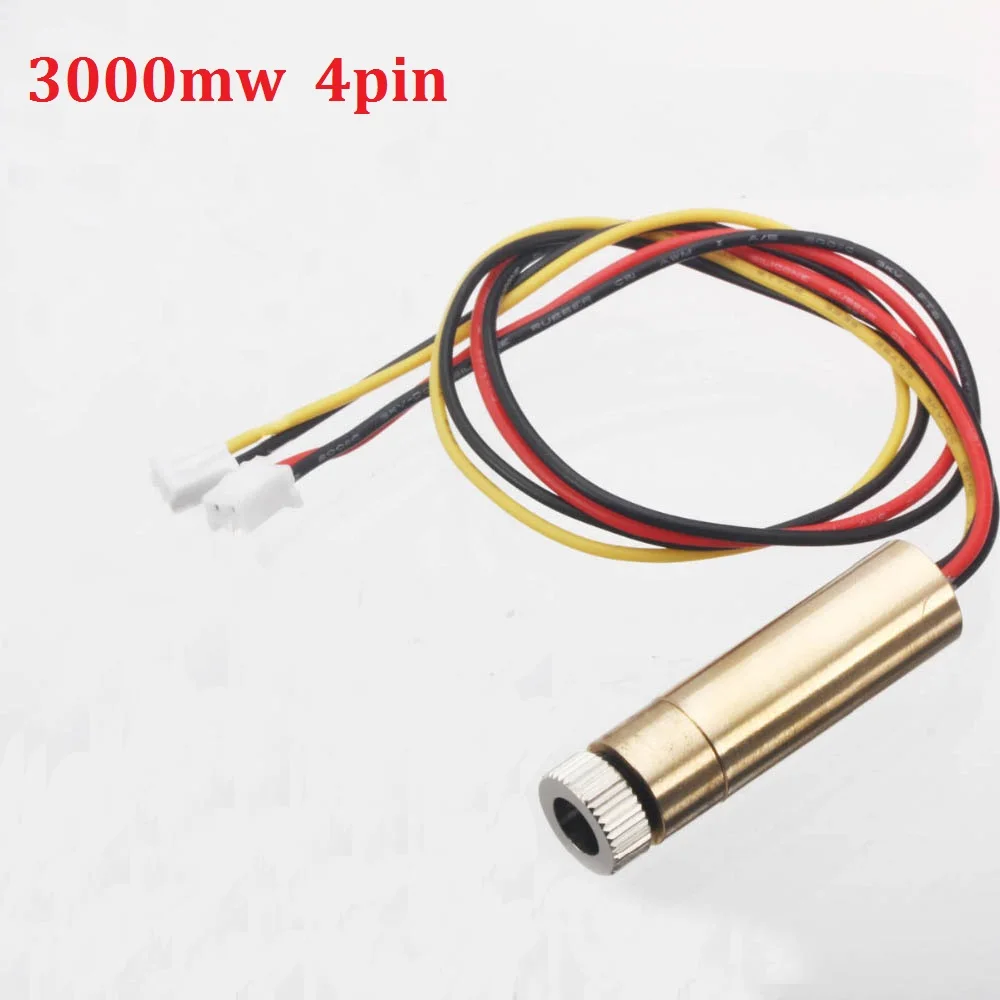 3000mw 4pin/1500mw 2pin/1000mw 2pin 405nm Набор для замены лазерной головки универсальный для neje DK-8-KZ/DK-BL/DK-8-FKZ лазерный гравер - Цвет: 3000mw  4pin