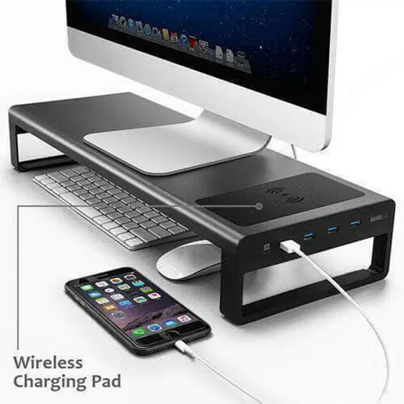 Подставка для монитора беспроводная USB 3 0 4 порта | Компьютеры и офис