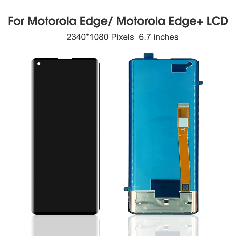 Ceny 100% Oryginalny Dla Moto Rola Moto Krawędzi Plus LCD XT2063-3 Z Ekranem Dotykowym Digitizer Dla Moto Krawędzi Wyświetlacz XT2061-3 Panel Dla Moto Krawędzi +