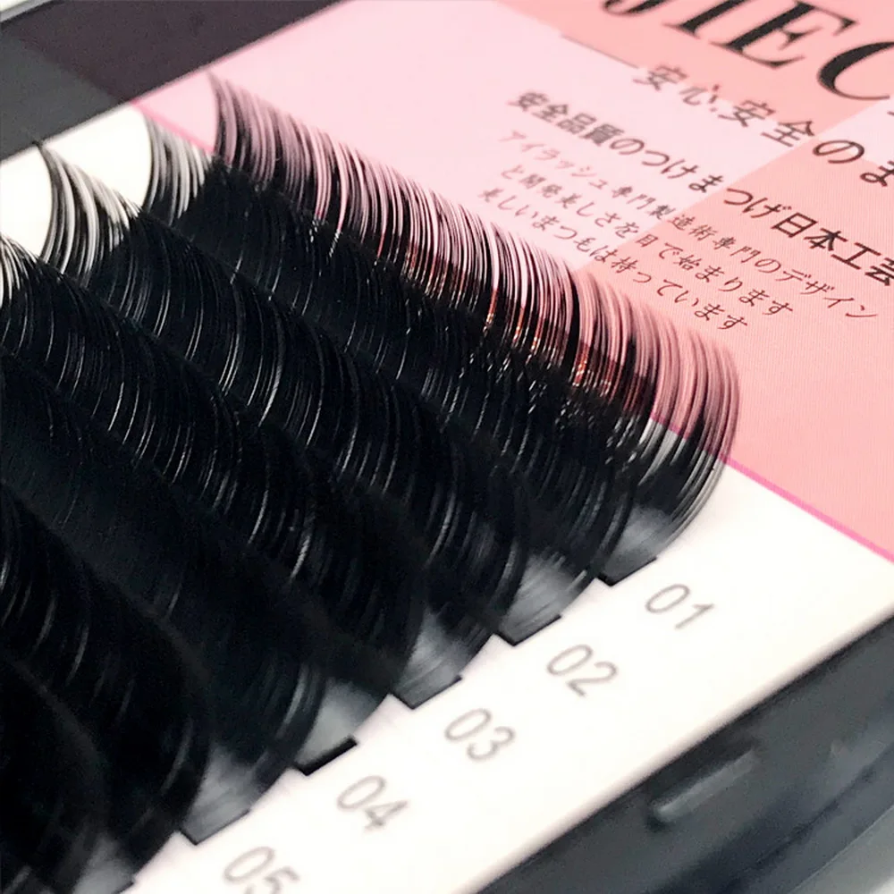 Накладные ресницы 8 12 мм премиум натуральные синтетические норковые натуральный