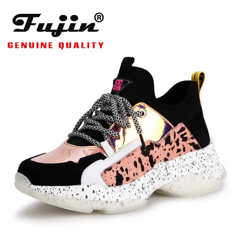 

Кроссовки на платформе 2020; Кроссовки на платформе из натуральной кожи; Женская Вулканизированная обувь; Женская повседневная обувь