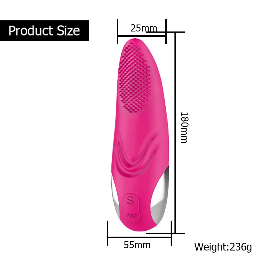 Силиконовый вибратор для точки G массажер языка Женский интимный продукт