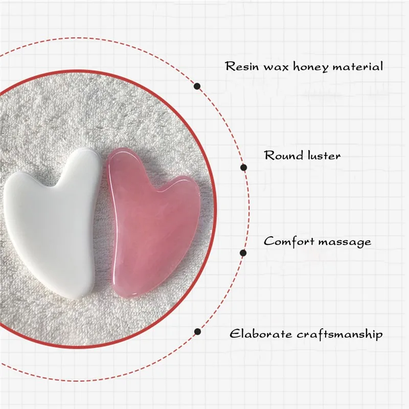 

Guasha Scraping Massage Scraper Face Massager Acupuncture Gua Sha Board Acupoint Face Eye Care SPA Head Massager Tool 1pc