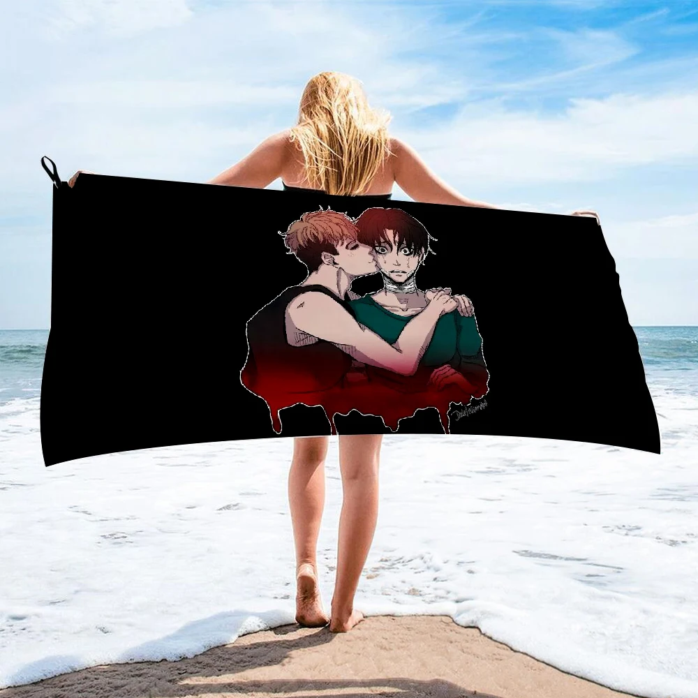 Банное полотенце Killing Stalking для женщин пляжное с принтом из шелка длинная юбка