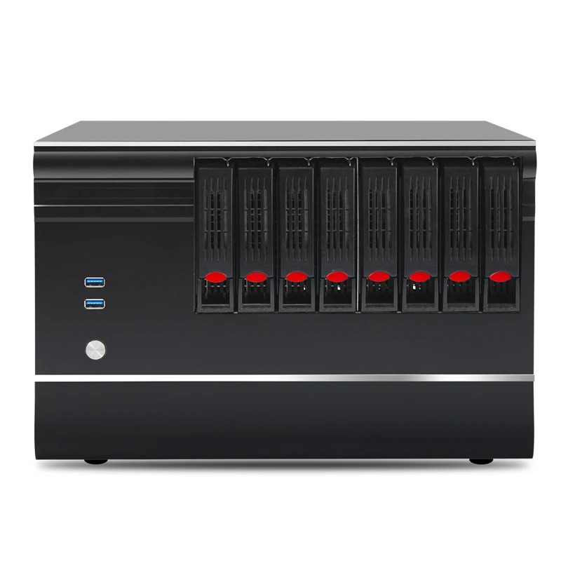 NAS чехол с поддержкой материнской платы MicroATX /ITX Полный восемь графических