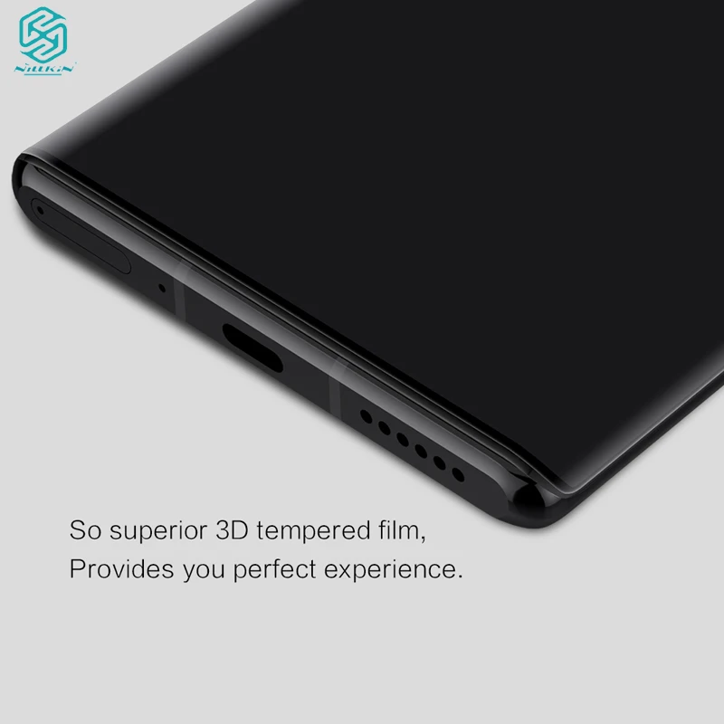 Закаленное стекло Nillkin 3D CP + Max для Huawei Mate 30 Pro Защита экрана Pro|Защитные стёкла и