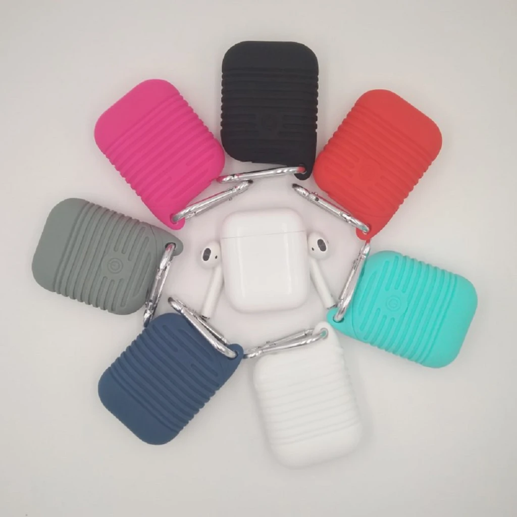 Мини Мягкий силиконовый чехол для Airpods ударопрочный Apple чехлы наушников