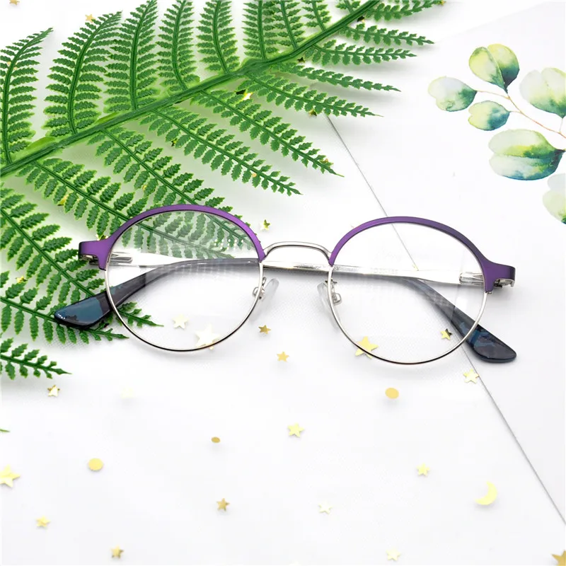 

LUCIDIE Summer Round Metal Eyeglasses Frames Women 2020 Reading Glasses Women Men Frame Eyewear Fashion New Classic Spectacles