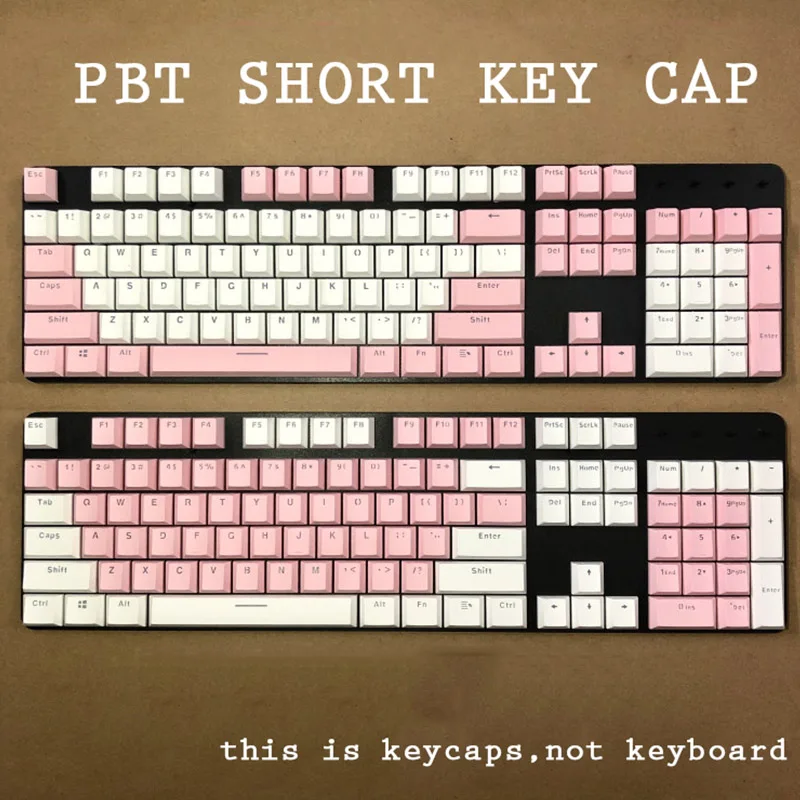 Оригинальная высота половинной высоты PBT колпачки для ключей механическая