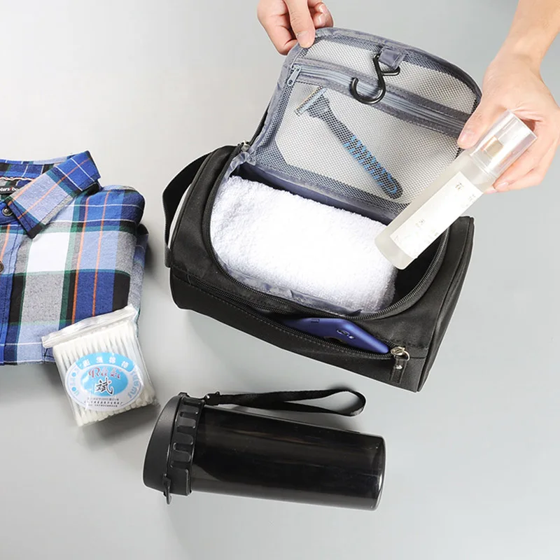 

Cosmetic Bag Waterproof Men Hanging Makeup Bag Nylon Travel Organizer for Women Necessaries Make Up Case Wash Toiletry Bag