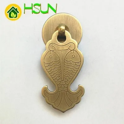 

Antique Pure Copper Classical Full Copper Handle Full Copper Fish Shape Handle Door Knob Gold Door Pull Bronze