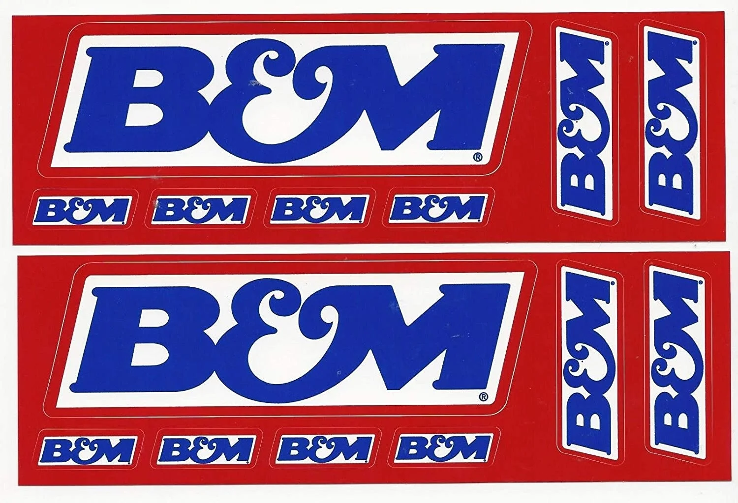 

For x14 B&M Racing Decals Stickers, Sticker Sheet of 7