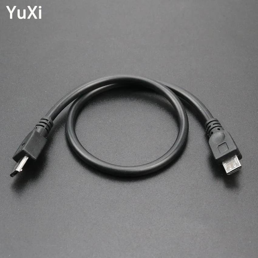 Кабель переходник YuXi Micro USB Type B 5 Pin с разъемом Папа папа Pin|Соединители| |