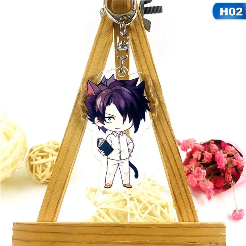 KEY4329H02 Аниме обещанный Neverland Yakusoku no Neverland Норман Рей Эмма Косплей стенд фигура акриловый брелок Шарм брелок подвеска - Цвет: KEY4329H02