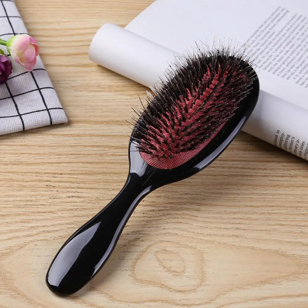 1 шт. Антистатическая расческа для волос с овальной щетиной кабана|Расчески| |