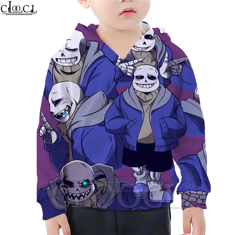 

CLOOCL Family Fitted Game Undertale Fashion Hoodies Boy Girl 3D Print Children Hooded Casual Harajuku Streetwear Kids Tops