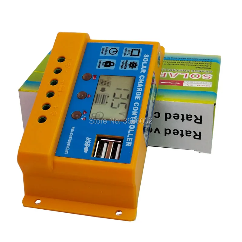 Автоматическое зарядное устройство для солнечных батарей 30 А 20 10 12 В 24 В|solar panel