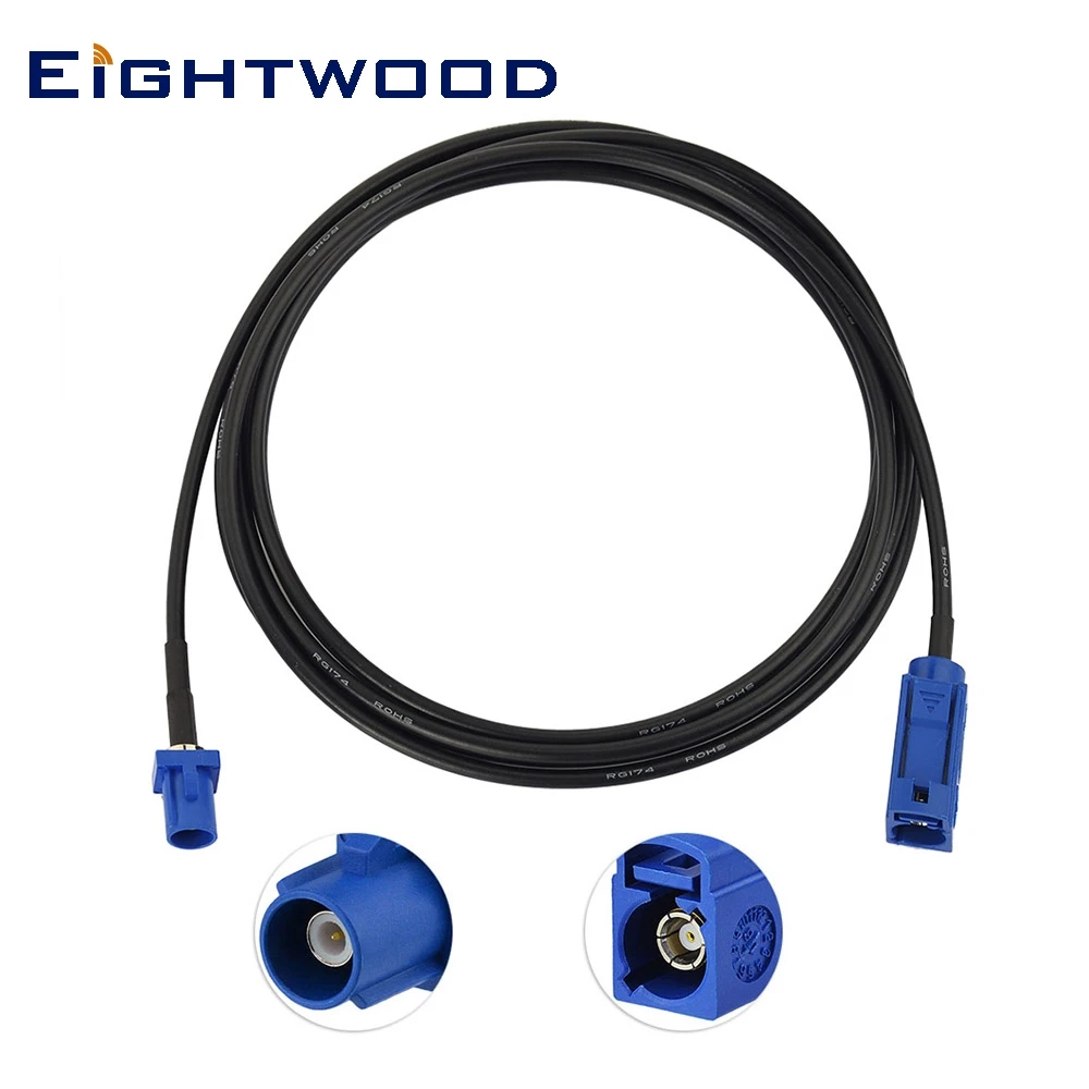 Eightwood Fakra C Jack Female to Plug Male RG174 180 см GPS удлинитель коаксиальный кабель для