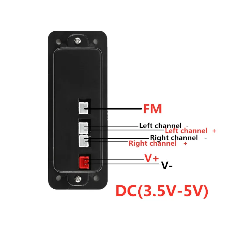 DC 5V 2*3W Amplifier Bluetooth 5.0 MP3 Player Decoder Board Car FM Radio Module Support TF USB AUX Handsfree Call Record | Электроника